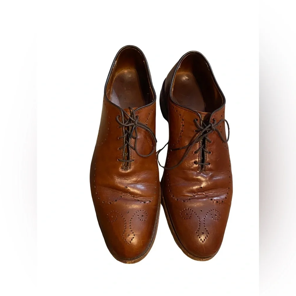 Allen Edmonds Fairfax Oxford Chestnut Brogue Mens Dress Shoes Size 11 D